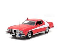 1:24 Per Gran Torino 1976 Auto della polizia Modello auto statica lega pressofusa Serie decorazioni per la casa
