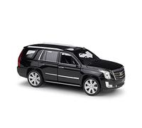 1 24 Per Il Modello Cadillac Escalade SUV Simulazione In Lega Zinco Tirare Indietro Il Modello Auto Come Regalo Aziendale Macchinine Mini Auto(Nero)