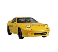 1:24 Per INITIAL D Mazda RX7 RX-7 Supercar Modello Di Auto In Metallo Pressofuso Con Suono E Luce Per Ragazzi Toys Giocattoli Metal Vehicles non RC(Yellow)