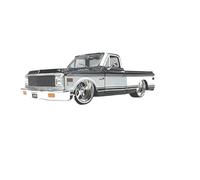 1:24 Per JADA 1972 Pickup Simulazione Modello Di Auto In Lega Collezione Di Cimeli Per Hobby Per Bambini