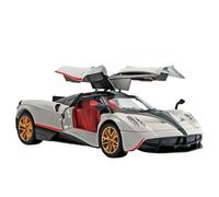 1/24 Per La Cina Dragon Alloy Car Model Simulation Car Sports Car Model Collection Ornaments(White)