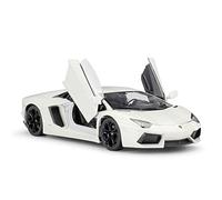 1 24 Per Lamborghini Aventador LP700-4 Racing Sports Car Metallo Die Casting Model Toy(White)