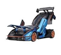 1:24 Per Lamborghini Per Essenza SCV12 Modello di auto in metallo leggero e con suono simulato Batteria non inclusa(Blue)