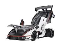 1:24 Per Lamborghini Per Essenza SCV12 Modello di auto in metallo leggero e con suono simulato Batteria non inclusa(White)