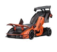 1:24 Per Lamborghini Per Essenza SCV12 Modello di auto in metallo leggero e con suono simulato Batteria non inclusa(Orange)