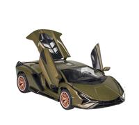 1:24 per Lamborghini per SIAN Sport Diecast Sound Super Racing Pull Car Model non include le batterie(Green)