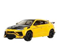 1:24 Per Lamborghini Per URUS Bison Per Mansory SUV Modello in lega Auto giocattolo Diecast Metallo Batteria non inclusa(Yellow)