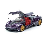 1 24 Per Pagani Auto In Lega Modello Di Auto Super Sport Toy Car BoyCollection Decorazione Macchinine Mini Auto(Purple)