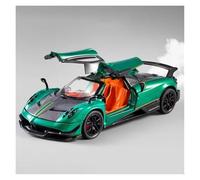 1:24 Per Pagani Huayra Alloy Diecast Sports Cars Sound Light Opened Pull Back Spray Version Modelli Macchinine Mini Auto(verde)