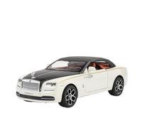 1:24 Per Rolls-Royce Dawn Convertible Modello Di Auto In Lega Suono E Luce Decorazioni Per La Casa Da Collezione(White)