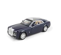 1 24 Per Rolls Royce In Lega Zinco Simulazione 4 Porte Aperte Tirare Indietro Modello Auto Giocattolo Per Ragazzi Regali Ornamento Macchinine Mini Auto(Blu)