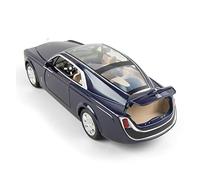 1 24 Per Rolls Royce Sweptail Pressofuso In Lega Modello di Auto Simulazione Fantasma Con La Luce 4 Porte Aperte Veicolo Da Collezione(2)