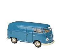 1:24 Per Volkswagen 1963 T1 BUS Van Simulazione Modello Di Auto In Lega Artigianato Decorazione Collezione Giocattolo(Blu)