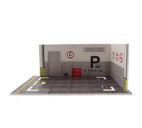1:24 Scala Garage Model Box - Mini parcheggio, display Diorama Cars | Garage per veicoli piccoli auto da collezione, sfondo della scena 'auto realistica, decorazione di modelli di modelli di dieca