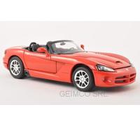1:24 WELLY Dodge Viper Srt-10 Spider Open 2003 Red WE22445R