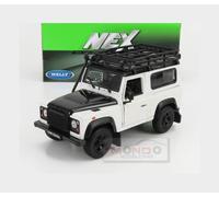 1:24 WELLY Land Rover Land Defender 90 With Roof Rack 1984 WE22498SPW