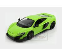 1:24 Welly Mclaren 675Lt 2015 Light Green Met WE24089GR Modellino