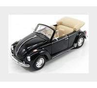 1:24 Welly Volkswagen Beetle Cabriolet Open Black WE22091BK Modellino