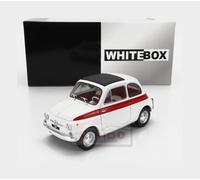 1:24 WHITEBOX Fiat 500 1965 White Red WB124182