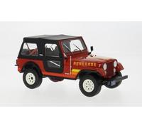 1:24 WHITEBOX Jeep Cj-7 Renegade 1980 Red Black WB124267