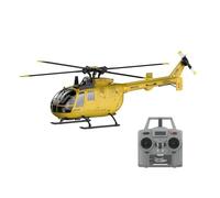 1/25 Flybarless RC Helicopter, C180 2.4G 6CH Single Rotor RC Militare Elicottero Modello con Barometro, TOF LiDAR Altitude Hold & Optical Flow Positioning, Principianti Aerei RC per Adulti, RTF