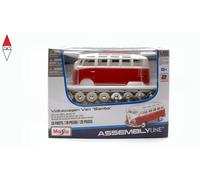 1/25 MAISTO VOLKSWAGEN T1 SAMBA MINIBUS 1962 RED IVORY KIT