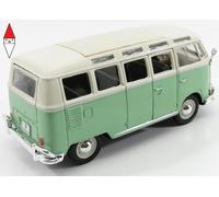 MODELLINO FURGONE STATICO MAISTO VOLKSWAGEN T1 SAMBA MINIBUS 1962 VERDE 1/25