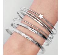 1-25 pezzi Set di braccialetti minimalisti a forma di stella a cinque punte SHEIN X Y2Kool SHEIN X potenzia la creatività fornendo a stilisti, artisti e marchi un accesso senza precedenti alla nostra 