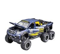 1:28 Per Scala Pressofusa In Lega Di Auto Pick-up In Metallo Fuoristrada Modello Di Simulazione Giocattolo Giocattoli Metal Vehicles non RC(Blu)