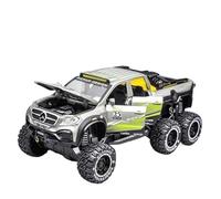1:28 Per Scala Pressofusa In Lega Di Auto Pick-up In Metallo Fuoristrada Modello Di Simulazione Giocattolo Giocattoli Metal Vehicles non RC(Gray)