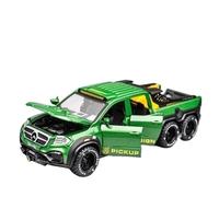 1:28 Per Scala Pressofusa In Lega Di Auto Pick-up In Metallo Fuoristrada Modello Di Simulazione Giocattolo Giocattoli Metal Vehicles non RC(verde)