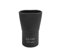 1/2in Scissor Jack Quick Drive Adapter, Metal Sturdy Wearproof Scissor Jack Drill Adapter, High Performance 1/2in Hex Drive for Cordless Impact Wrench, Compatible with Most Scissor (28mm（VT17711）)