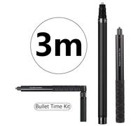 1.2m 3m In Fibra di Carbonio Invisibile Selfie Stick Bullet Time Maniglia Rotante Treppiede per GoPro Max2 Insta360 X5 X4 DJI Osmo 360 Macchina Fotografica