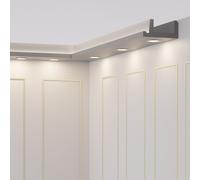 1,2m Led-Stuckleiste OL-35 Grau - Facile & Moderno per Modello Soffitto