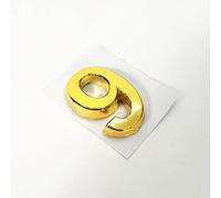 1/2pc 3D Plastica Casa Numeri Targa Sticker Autoadesivo 35mm Porta Cifre Indirizzo D'oro Piccolo Elettrolitico Segno per Appartamento Hotel Casella Posta Bidoni Strada All'aperto (9)