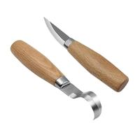 1/2pcs Coltello Da Intaglio Del Legno Scalpello Strumenti Gancio Cucchiaio Ergonomico for La Lavorazione Storto Principianti Scultoreo(2pcs)