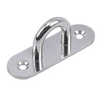 1/2pcs Ganci Piastra Occhio Pesante Oblungo In Acciaio Inox Pad Montaggio A Parete U Barca Soffitto Gancio Anello Garage Amaca D Forma di Design(304-M8 8x2.5x3.5cm)
