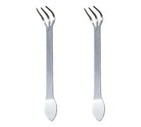 1/2Pcs In Acciaio Inox Bonsai Rastrelli Radice Rastrelli Con Spatola Piccolo Strumento Di Giardinaggio Per L'aerazione Del Suolo E La Gestione Delle Radici