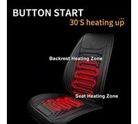1/2pcs Inverno Riscaldato Coprisedile Auto 12V Riscaldamento Più Caldo Cuscino del Seggiolino Auto Universale Protezione del Seggiolino Auto Mantello di Copertura Set di pastiglie