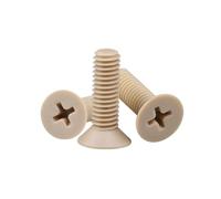 1-2pcs M1.2/M1.4/M1.6/M2/M2.5/M3/M4/M5/M6/M8/M10 viti isolate con testa incastonata e fessura a croce in polietereterechetone resistente alla temperatura, M3x6mm