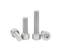 1-2pcs M6/M8/M10/M12 Viti macchina con filettatura fine, testa cilindrica a bocca esagonale interna in acciaio inoxydabile, M10x55x1.25mm