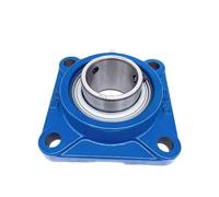 1/2PCS Quadrato Cuscinetto Sferico Esterno UCF204 UCF205 UCF206 UCF207 UCP208 UCF209 Con cuscinetto(2PCS UCF202 15mm)