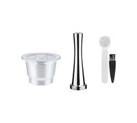 1/2pcs Refillabe Filtro Caffè per Macchina Filtro In Acciaio Inox Macchina Espresso Filtro Ricaricabile Caffè Riutilizzabile Con Spazzola di Pulizia