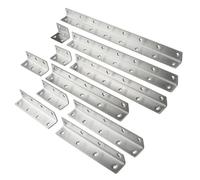 1/2PCS striscia di acciaio inossidabile codice angolo 90 gradi angolo retto connettore for ferramenta for mobili(27x225cm-silver-1pcs)
