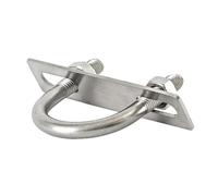 1/2set M6 M8 U-shaped Pipe Clamp 304 Stainless Steel Fillet U-clip with Baffle Nut Combination U-shaped Buckle Bolt U-shaped Screw(M8x63x90mm 1set)