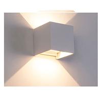 1. 2W LED. Lampada Da Parete Compatible with Interni Outdoo Impermeabile IP65. Cubo Di Progettazione Ad Angolo Raggio Regolabile GUIDATO Sconosco Compatible with Pareti Del Portico Del Cortile Della C