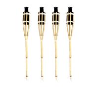 1.2x0.6m Bambù Torcia Lanterna Giardino Olio Paraffina Esterno Luci Bruciatore