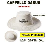 1/3/5/10/20 CAPPELLO DI PAGLIA SOMBRERO AMERICANO COWBOY MARE ESTATE INGROSSO