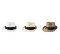 1/3/5/10/20 CAPPELLO SOMBRERO REGOLABILE INTERNO SINTETICO SIMIL PAGLIA BEIGE