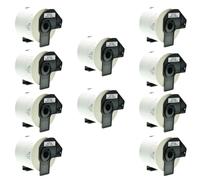 1 3 5 10 da 300 ETICHETTE ADESIVE COMPATIBILI BROTHER DK-11202 62x100 mm